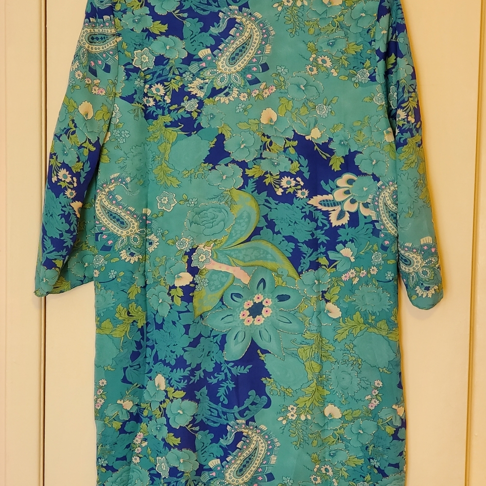 New Blue Print Blouse